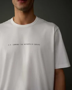 Homme C.P. Company Metropolis Series^Metropolis Series Mercerized Jersey Graphic Badge T-Shirt