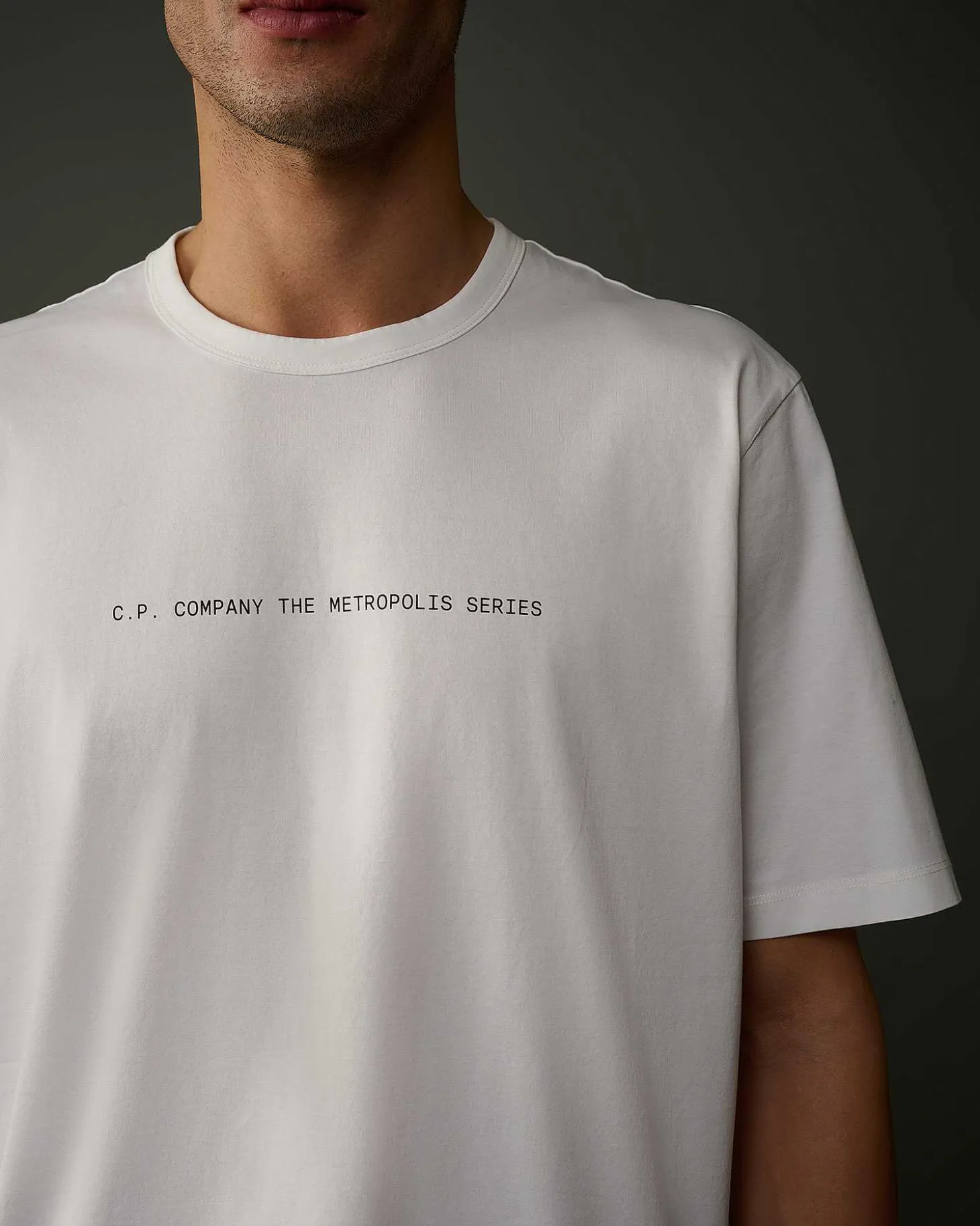 Homme C.P. Company Metropolis Series^Metropolis Series Mercerized Jersey Graphic Badge T-Shirt