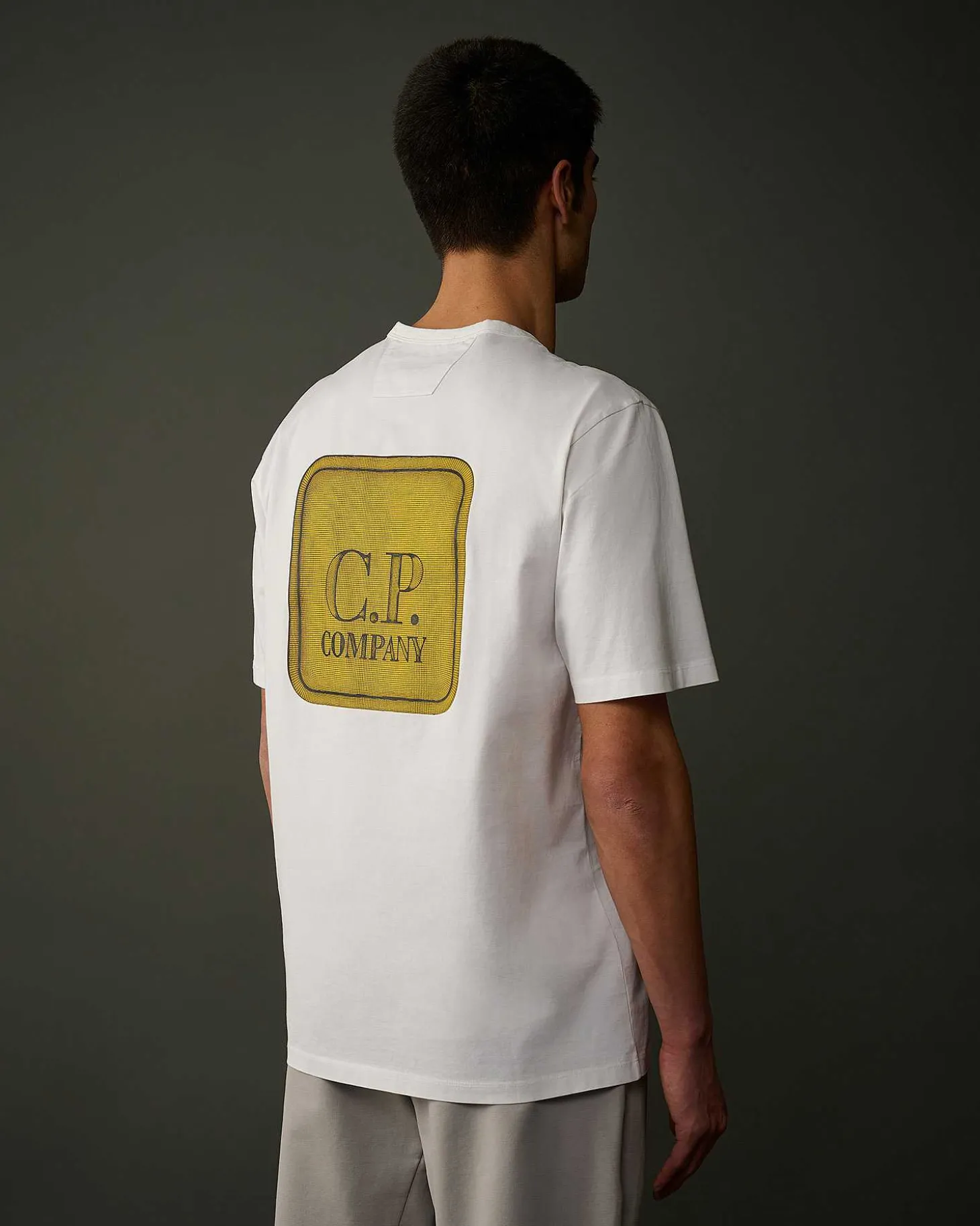 Homme C.P. Company Metropolis Series^Metropolis Series Mercerized Jersey Graphic Badge T-Shirt