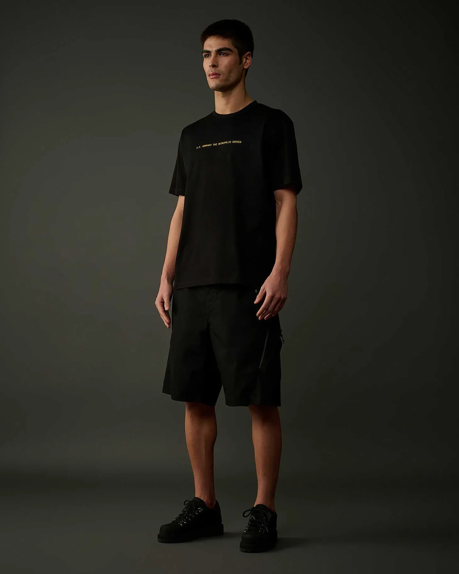 Homme C.P. Company Metropolis Series^Metropolis Series Mercerized Jersey Graphic Badge T-Shirt