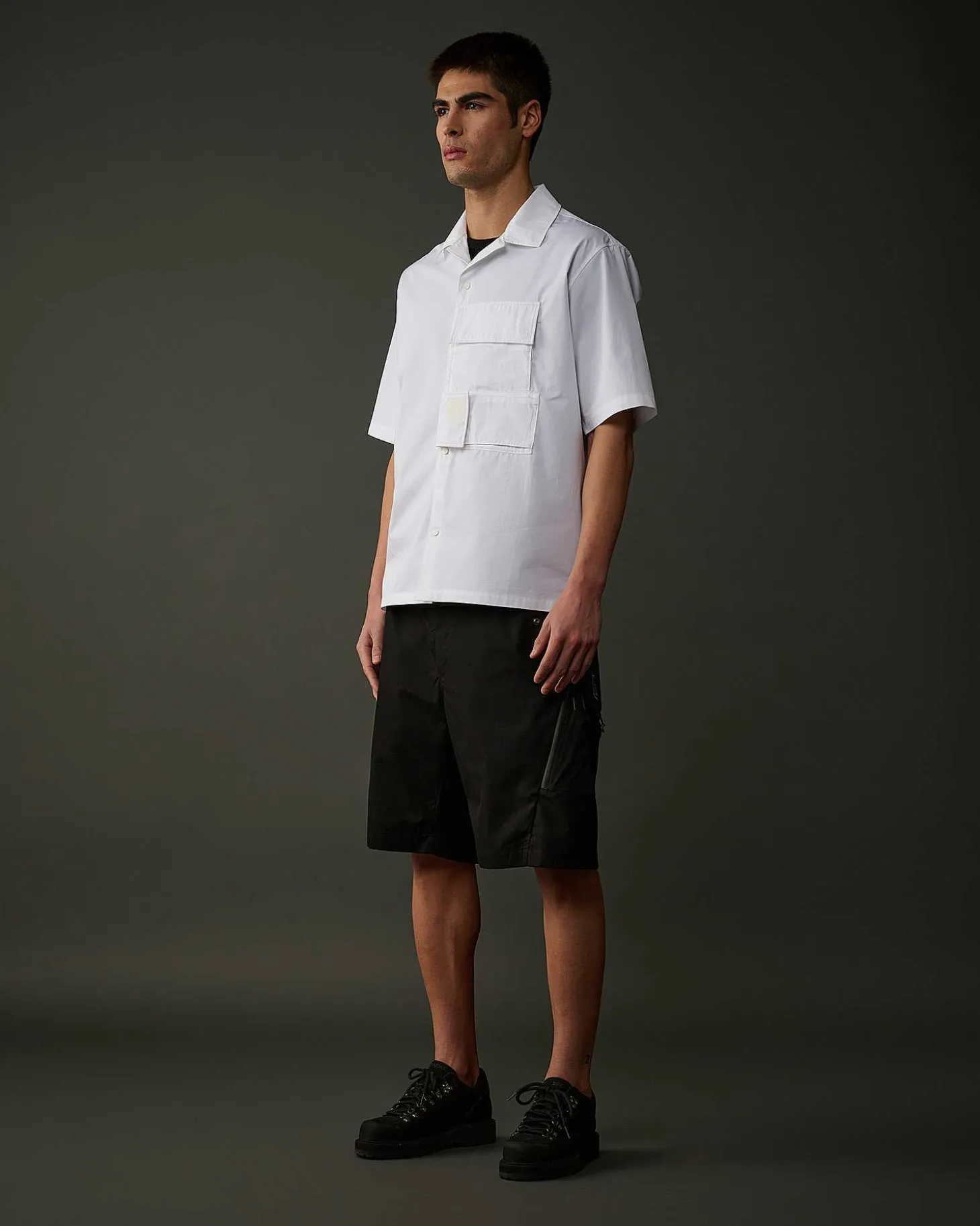 Homme C.P. Company Metropolis Series^Metropolis Series Short Sleeved Gabardine Shirt