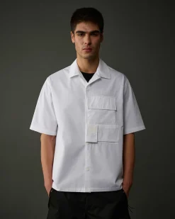 Homme C.P. Company Metropolis Series^Metropolis Series Short Sleeved Gabardine Shirt
