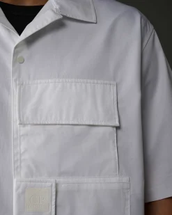 Homme C.P. Company Metropolis Series^Metropolis Series Short Sleeved Gabardine Shirt