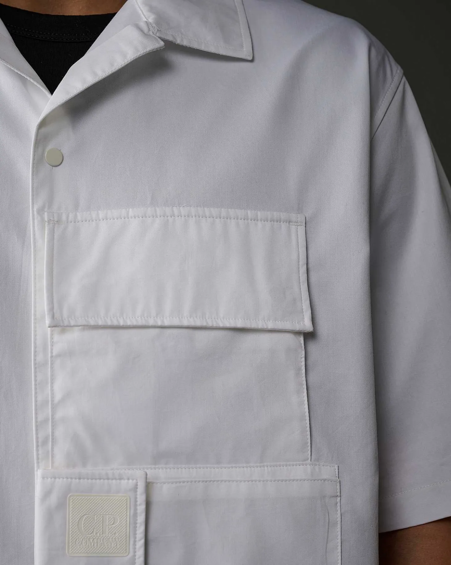 Homme C.P. Company Metropolis Series^Metropolis Series Short Sleeved Gabardine Shirt