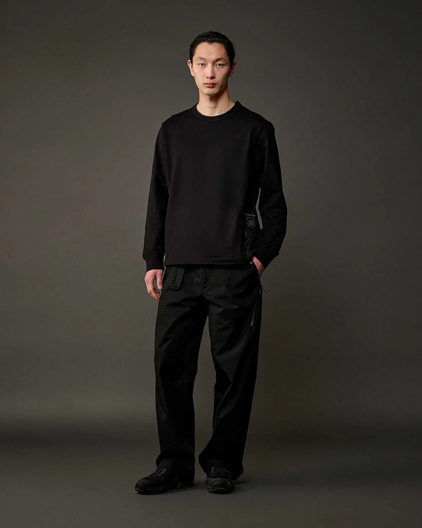 Homme C.P. Company Metropolis Series^Metropolis Series Stretch Fleece Mixed Pocket Sweatshirt