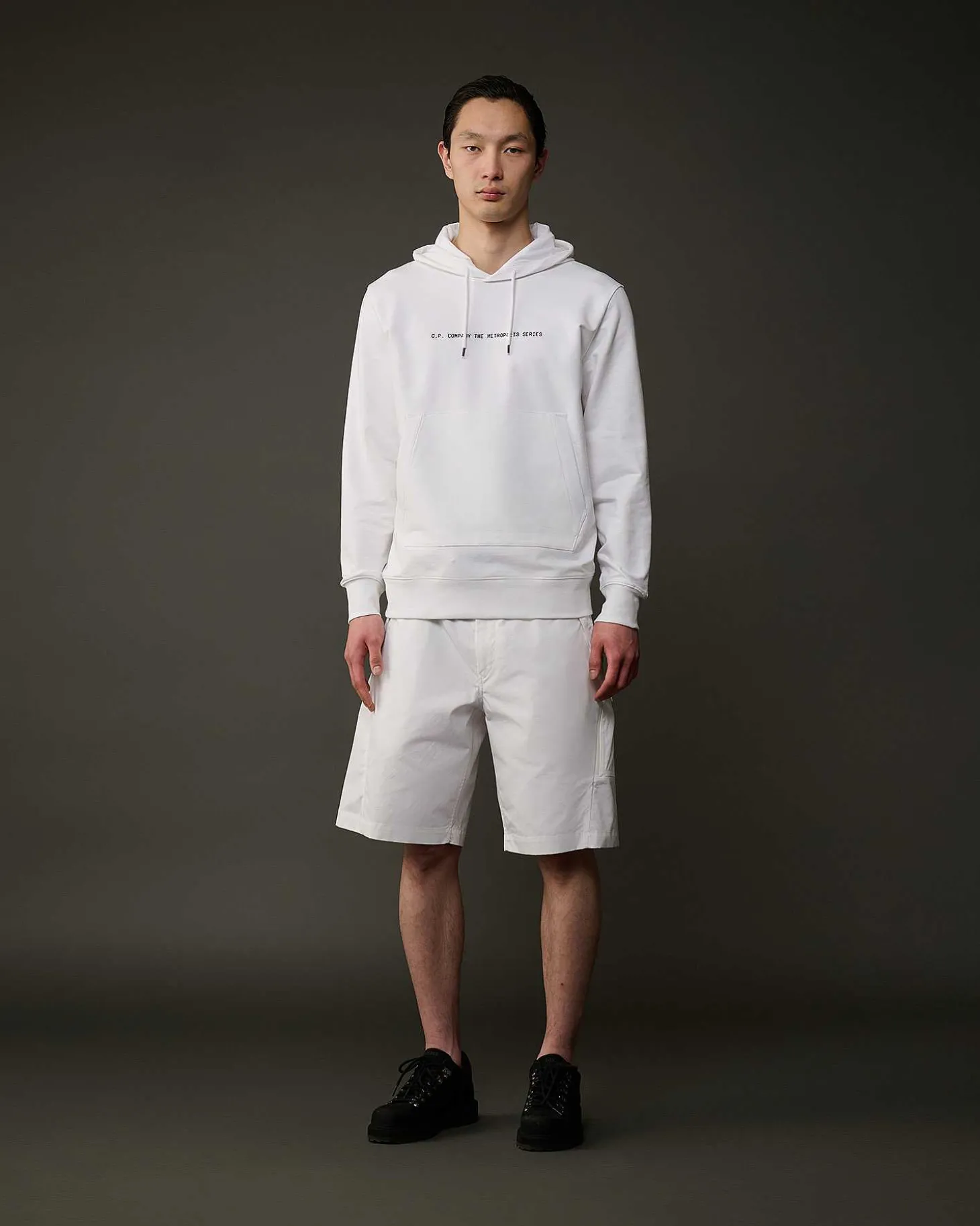 Homme C.P. Company Metropolis Series^Metropolis Series Stretch Fleece Graphic Hoodie