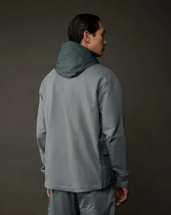 Homme C.P. Company Metropolis Series^Metropolis Series Stretch Fleece Mixed Zipped Hoodie