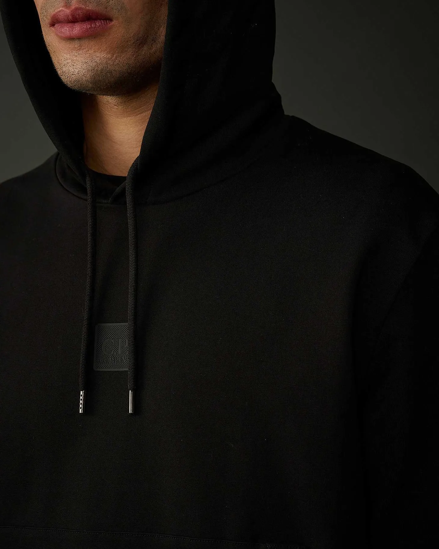 Homme C.P. Company Metropolis Series^Metropolis Series Stretch Fleece Logo Hoodie