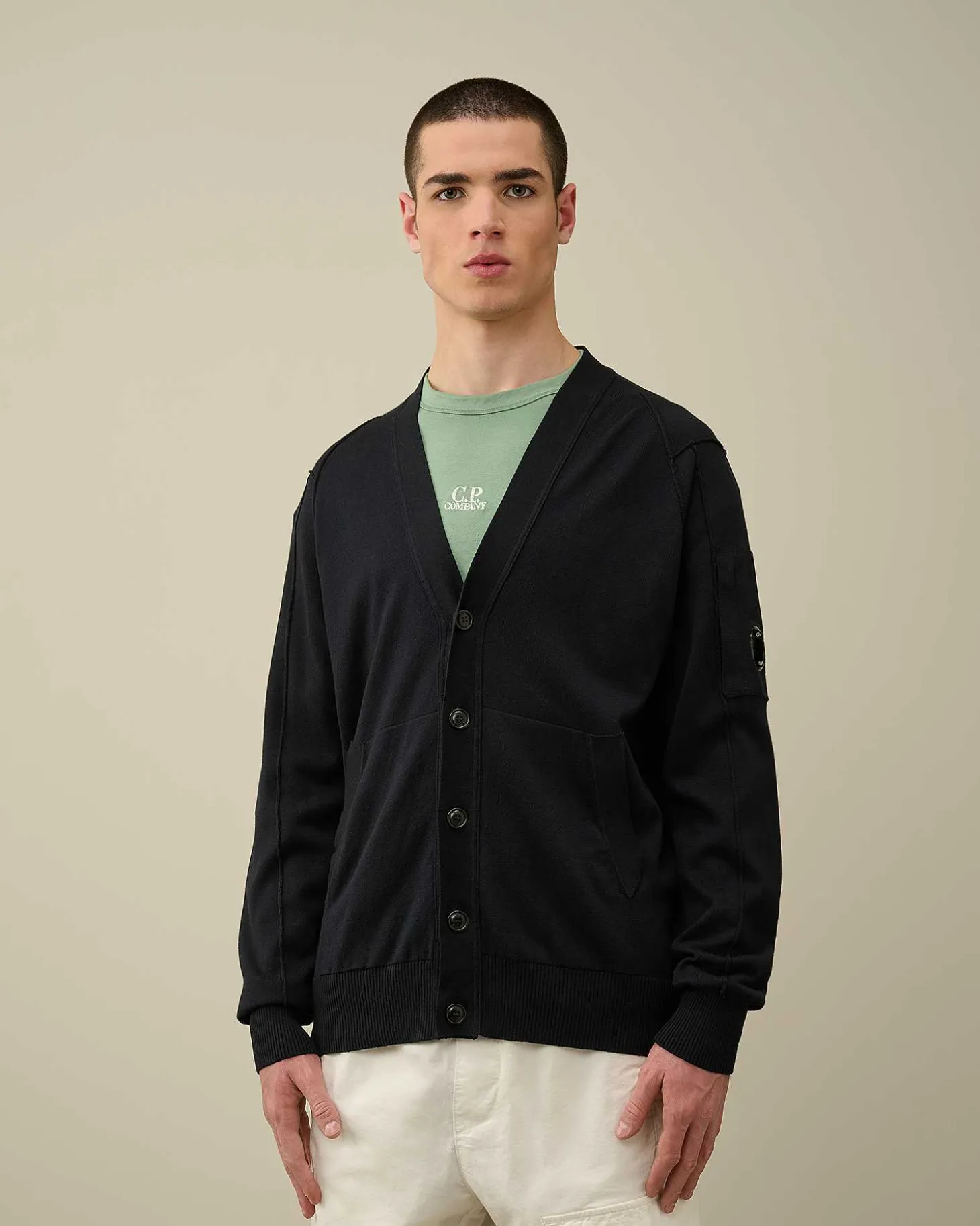 Homme C.P. Company Pulls^Sea Island Buttoned Cardigan