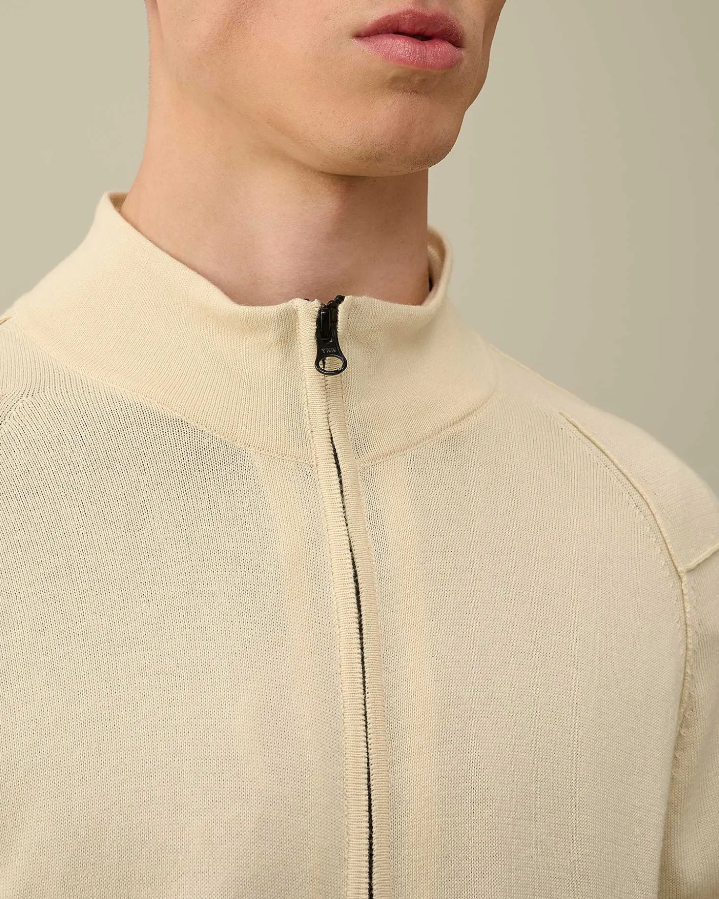 Homme C.P. Company Pulls^Sea Island Zipped Knit