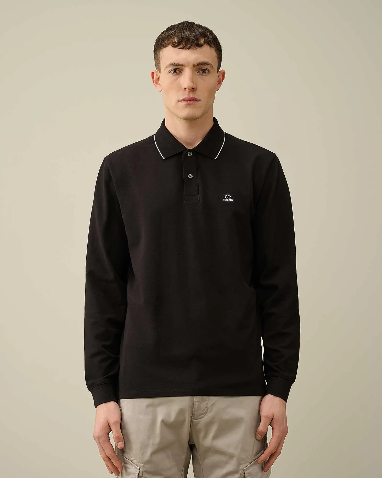 Homme C.P. Company T-Shirts Et Polos^Stretch Piquet Regular Long Sleeved Polo Shirt