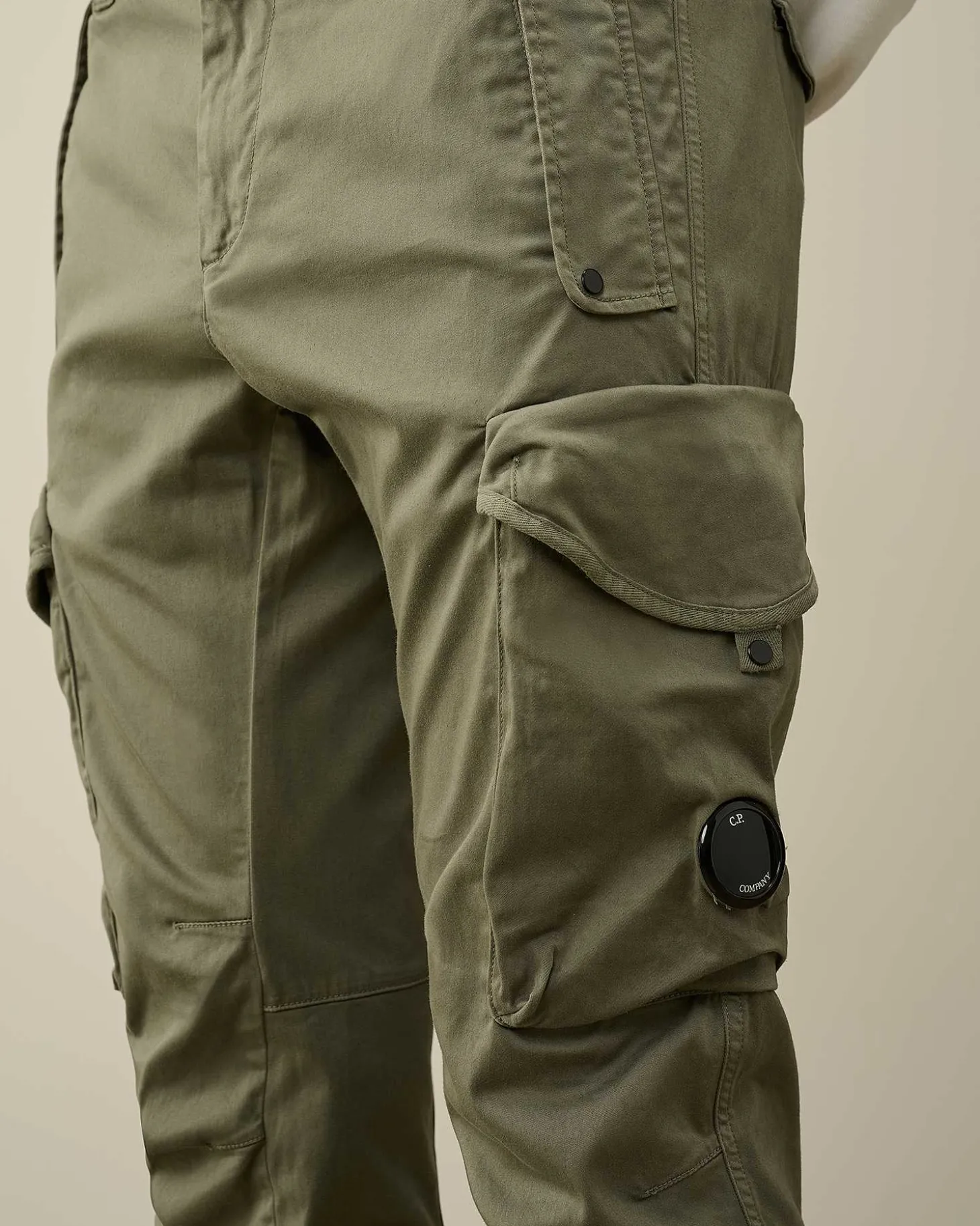 Homme C.P. Company Pantalons^Stretch Sateen Ergonomic Lens Utility Pants