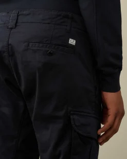 Homme C.P. Company Pantalons^Stretch Sateen Ergonomic Logo Cargo Pants