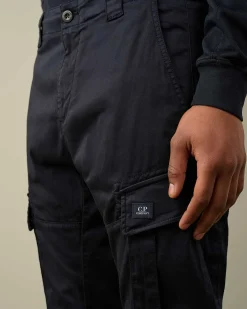 Homme C.P. Company Pantalons^Stretch Sateen Ergonomic Logo Cargo Pants