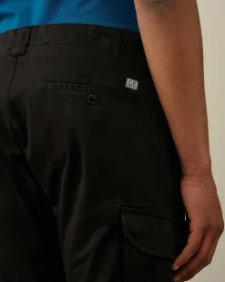 Homme C.P. Company Pantalons^Stretch Sateen Ergonomic Logo Cargo Pants