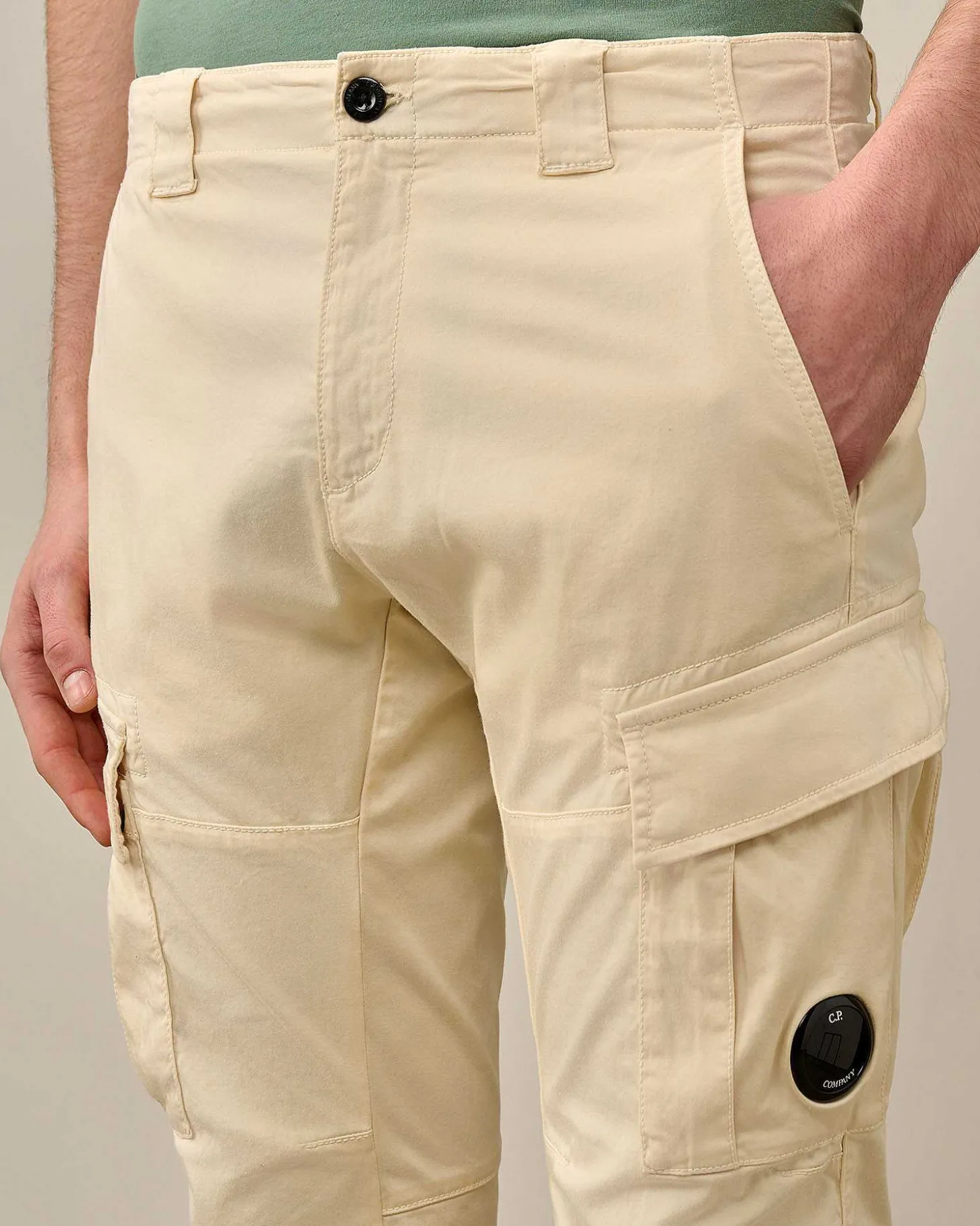 Homme C.P. Company Pantalons^Stretch Sateen Ergonomic Lens Cargo Pants