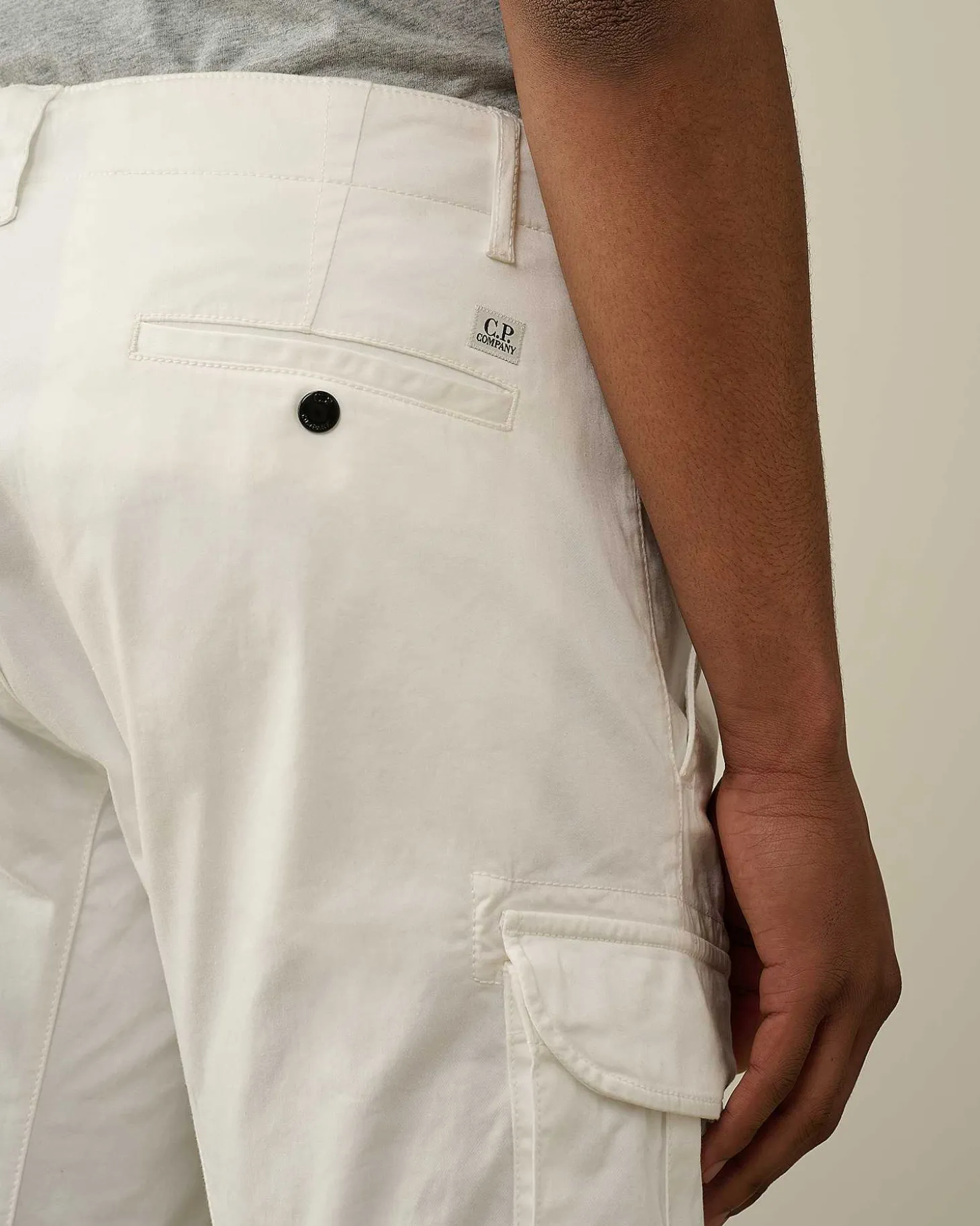 Homme C.P. Company Pantalons^Stretch Sateen Ergonomic Logo Cargo Pants