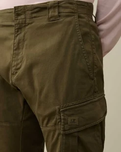 Homme C.P. Company Pantalons^Stretch Sateen Ergonomic Logo Cargo Pants