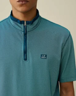 Homme C.P. Company T-Shirts Et Polos^Tacting Piquet Zipped Polo Shirt