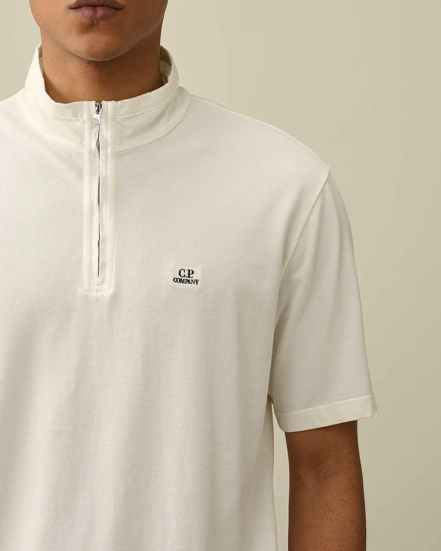 Homme C.P. Company T-Shirts Et Polos^Tacting Piquet Zipped Polo Shirt