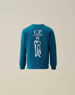 Kids C.P. Company Vêtements 4-8 Ans^U16 Basic Fleece Logo Sweatshirt