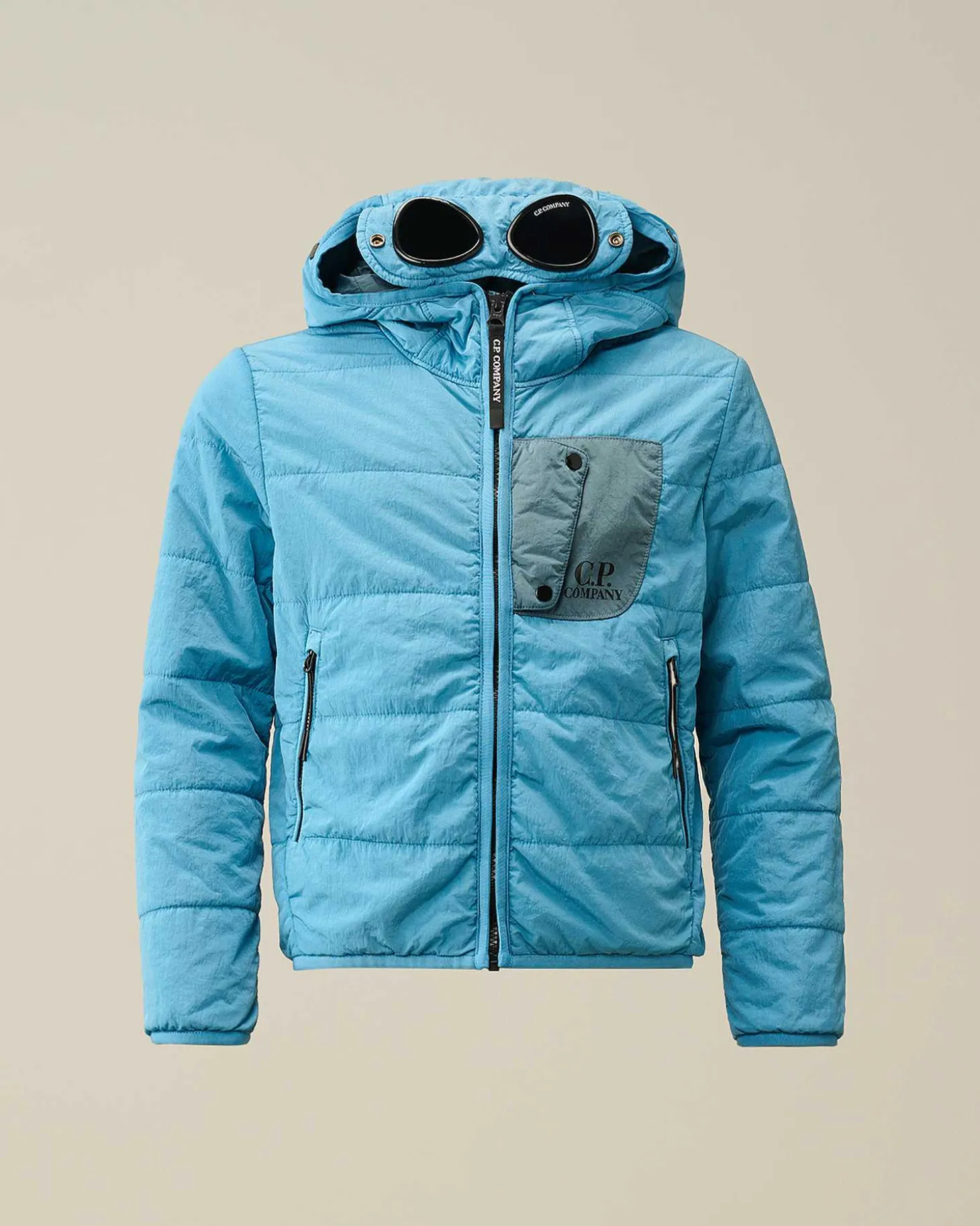 Kids C.P. Company Vêtements 10-14 Ans^U16 Chrome-R Padded Goggle Jacket