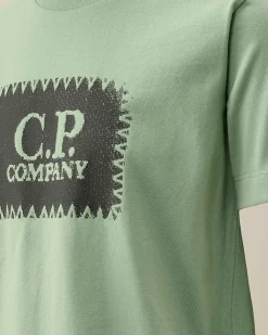 Kids C.P. Company Vêtements 4-8 Ans^U16 Cotton Jersey 30/1 Label Style Logo T-Shirt