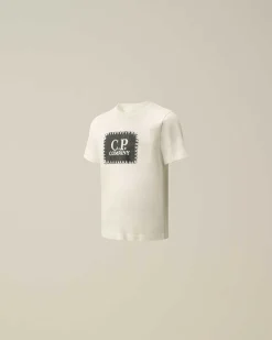 Kids C.P. Company Vêtements 2-3 Ans^U16 Cotton Jersey 30/1 Label Style Logo T-Shirt
