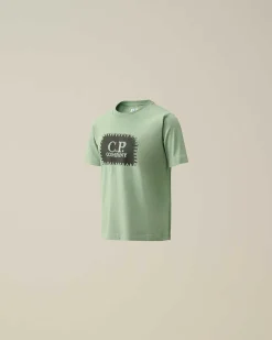 Kids C.P. Company Vêtements 2-3 Ans^U16 Cotton Jersey 30/1 Label Style Logo T-Shirt