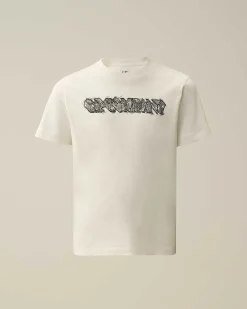 Kids C.P. Company Vêtements 10-14 Ans^U16 Cotton Jersey 30/1 Logo T-Shirt