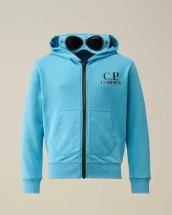 Kids C.P. Company Vêtements 10-14 Ans^U16 Diagonal Fleece Goggle Hoodie