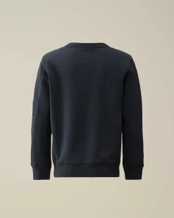 Kids C.P. Company Vêtements 10-14 Ans^U16 Diagonal Fleece Logo Sweatshirt