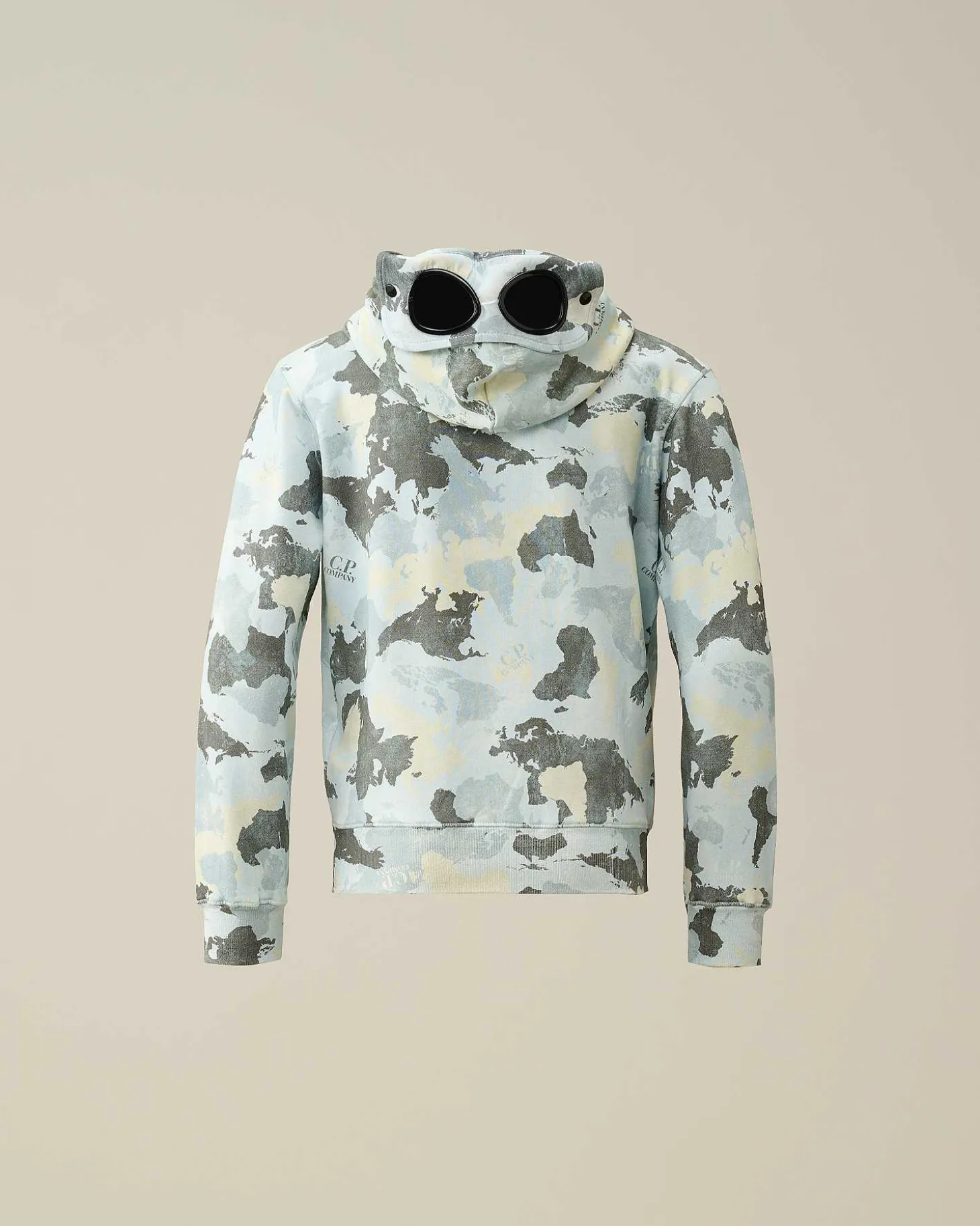Kids C.P. Company Vêtements 4-8 Ans^U16 Diagonal Fleece Printed Goggle Hoodie