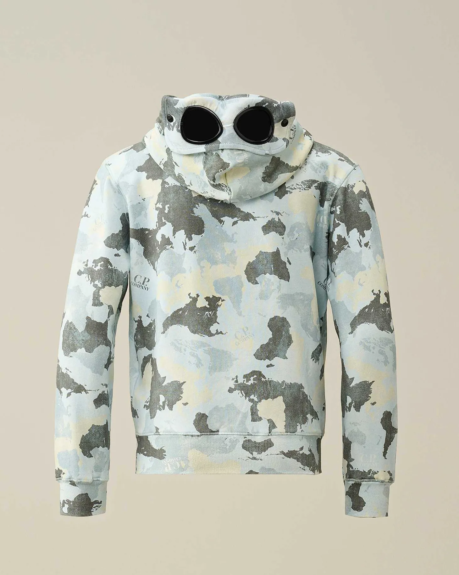 Kids C.P. Company Vêtements 10-14 Ans^U16 Diagonal Fleece Printed Goggle Hoodie