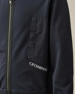 Kids C.P. Company Vêtements 4-8 Ans^U16 Light Fleece Mixed Zipped Hoodie