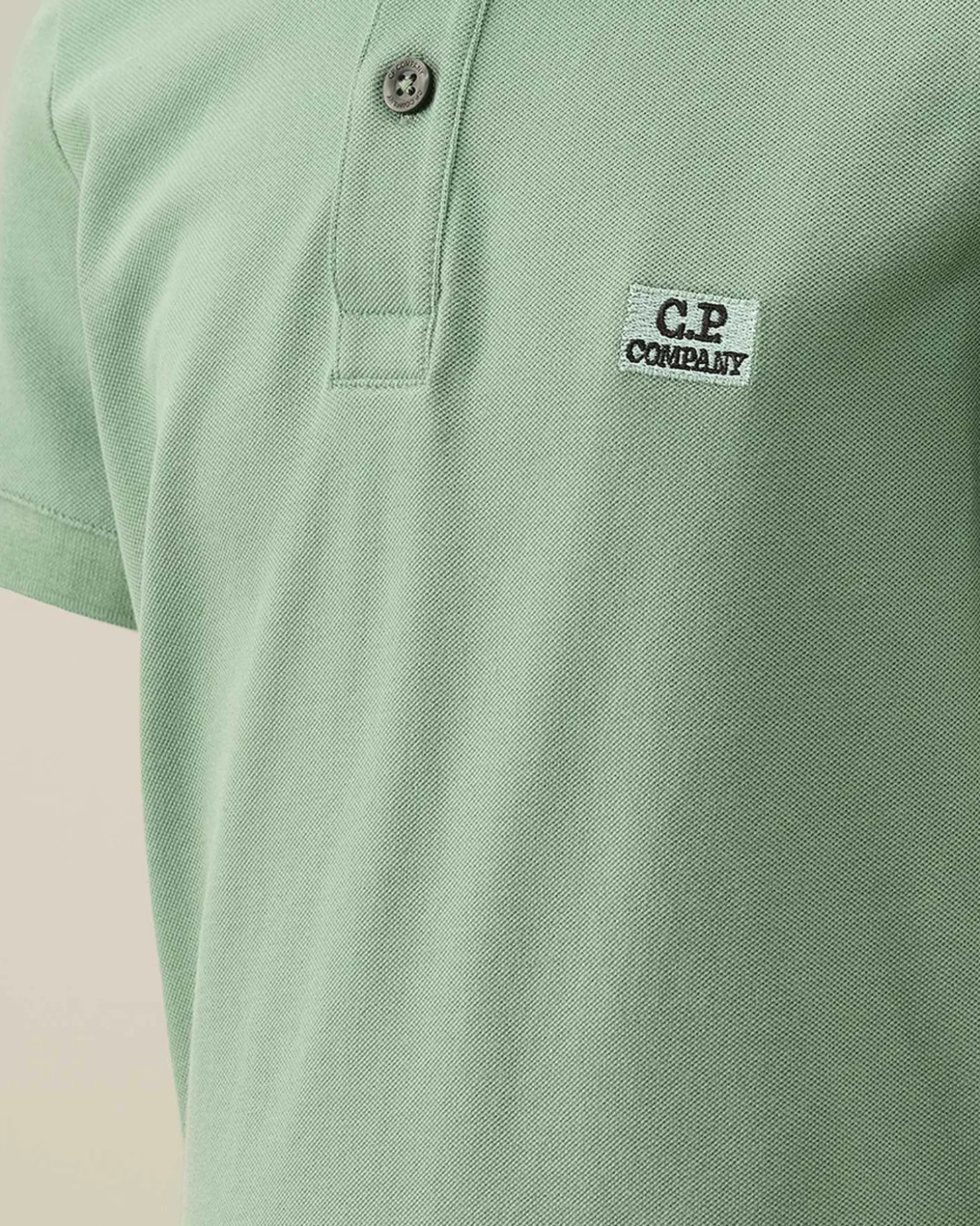 Kids C.P. Company Vêtements 4-8 Ans^U16 Stretch Piquet Logo Striped Collar Polo Shirt