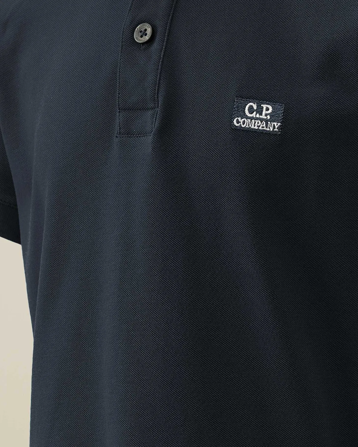 Kids C.P. Company Vêtements 2-3 Ans^U16 Stretch Piquet Logo Striped Collar Polo Shirt